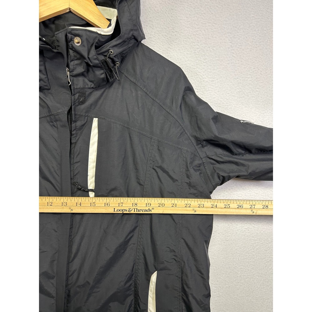 Gorpcore Hiking Columbia Womens XL Black Omni-Tech Waterproof Rain Jacket Shell - Picture 10 of 14
